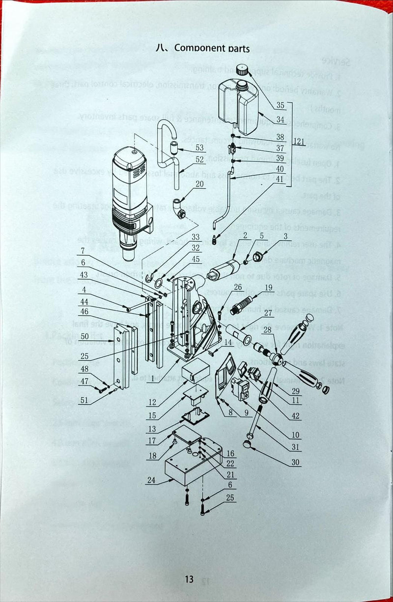 DEX SC Magnetic Drill 35mm 1100W