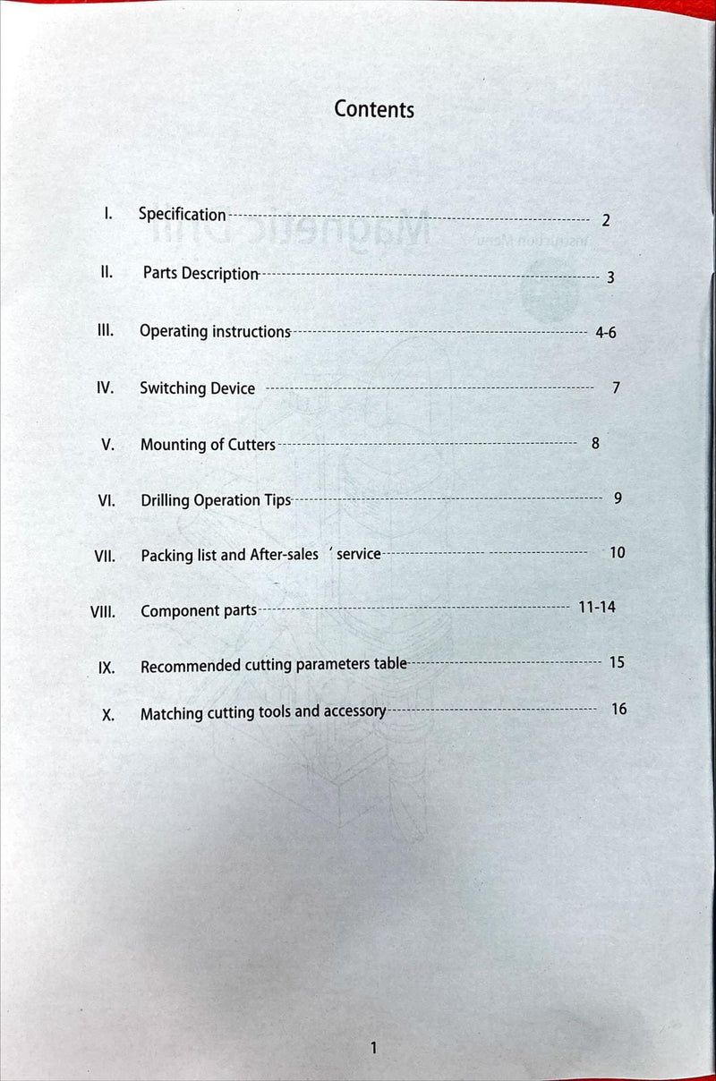 DEX SC Magnetic Drill 35mm 1100W