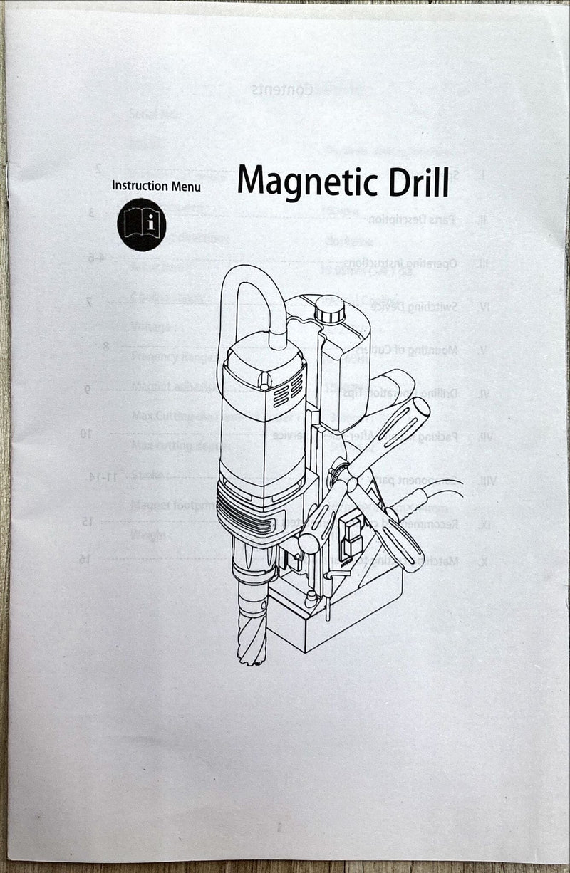 DEX SC Magnetic Drill 35mm 1100W