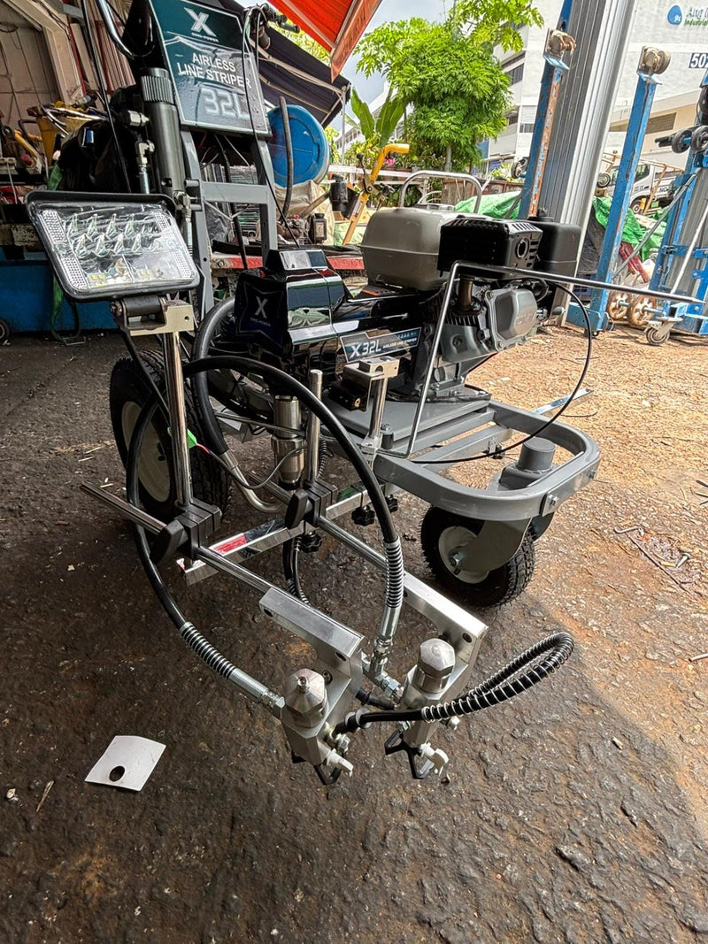 Dino-Power Airless Road Line Sprayer Marker C/W 2 Gun & 15m Pressure Hose (Honda Engine) | Model: AS-DP-X32L Road Line Paint Dino-Power 