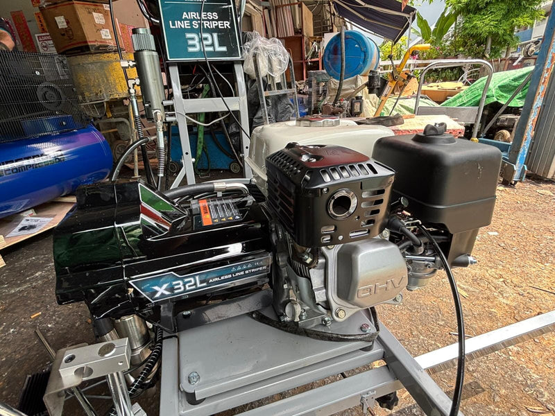 Dino-Power Airless Road Line Sprayer Marker C/W 2 Gun & 15m Pressure Hose (Honda Engine) | Model: AS-DP-X32L Road Line Paint Dino-Power 