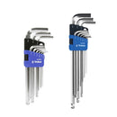 E-VALUE 9 PCS Ball End Hex Wrench Set, Semi Long / Extra Long | Model: HK-ELBW09SL / HK-ELBW09EL wrench set E-VALUE 
