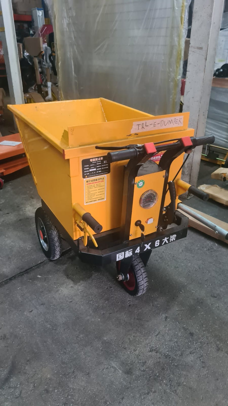 Electrical Pallet Truck Dumper Trolley 500kg (Yellow) | TRL-E-DUMPER Mini Dumper Aiko 
