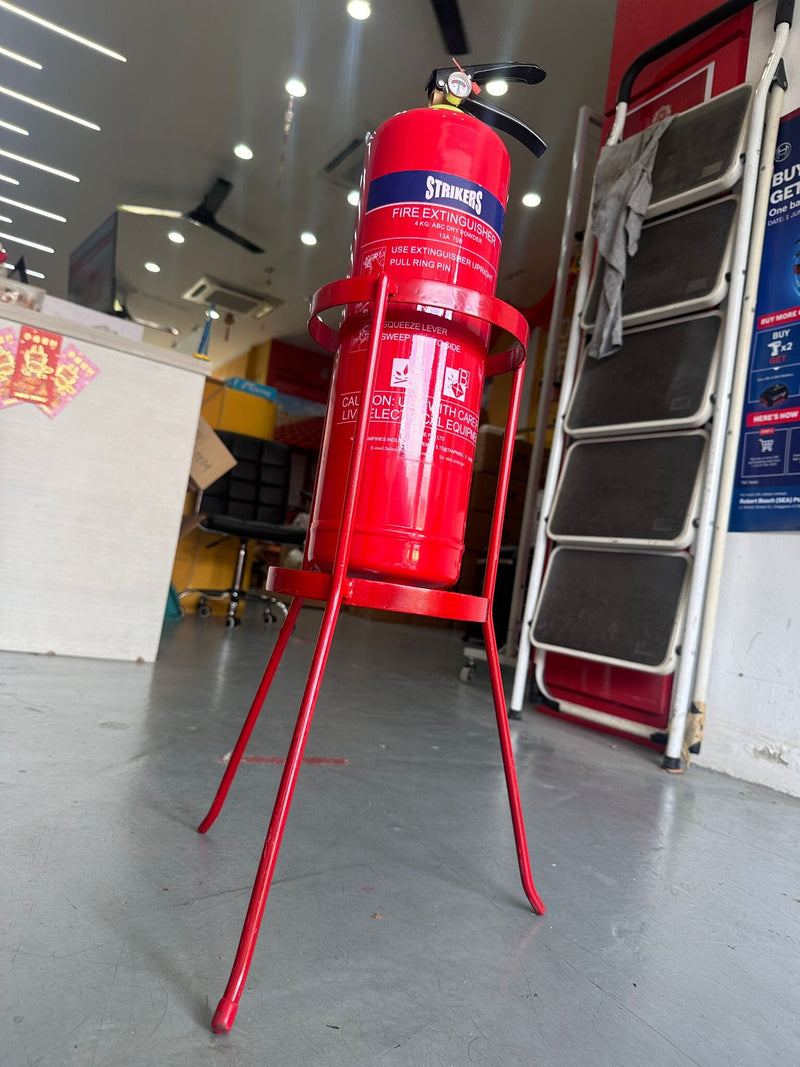 Fire Extinguisher Metal Stand (For 4kg Fire Extinguisher Only) | Model : FE-MS4 Fire Extinguisher Stand Aik Chin Hin 