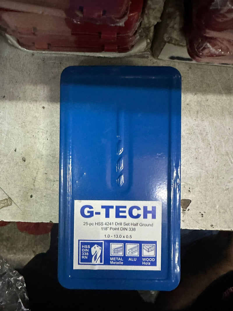 G-Tech 25Pc HSS Drill Bit Set 1.0-13X0.5Mm | Model : 096-90-M25 G-Tech 