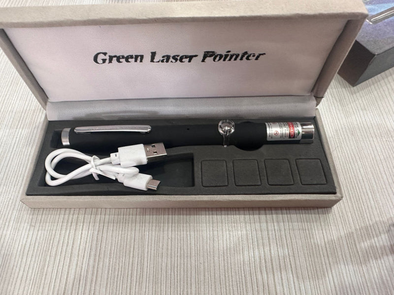 Green Laser Pointer (Metal Pen) 3 LED | Model : LED-PL Laser Pointer Aikchinhin 