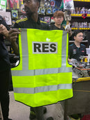 Green Safety Vest -Cotton Zip Jacket With Pocket-Res | Model: VEST-G-WP-RES Safety Vest Aiko 