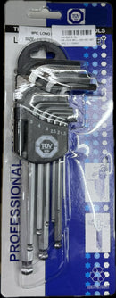 GS Long Ball Hex Key Set 9Pc (1.5-10Mm) | Model : HK-GS1510L GS 