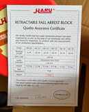 Haru Vertical Auto Fall Arrestor 6M (Retractable Lifeline En360) | Model : SB3-HE06 Auto Fall Arrestor Haru 