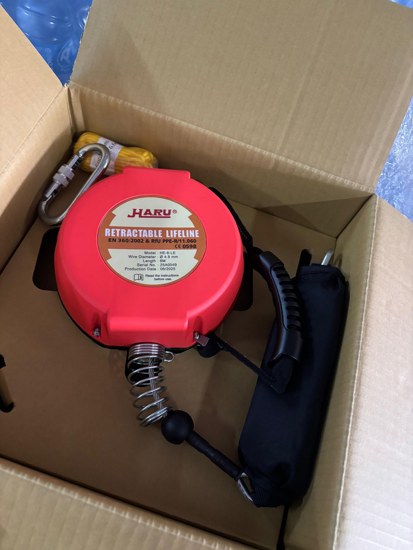 Auto Stop Retractor Haru Auto Fall Arrestor 6M Horizontal and Vertical (Retractable Lifeli