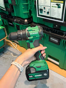 Hikoki 18V (Buy 1 Free 1) Peak 62NM 13mm Cordless Impact Driver Drill