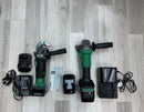 Hikoki 18V Cordless 4'' Grinder H-G18DSL2-3AH + 18V Brushless Angle Grinder Cordless H-G1810DG-4.0AH Combo Set c/w 2 Charger and 4 Battery (2pcs 3Ah Battery &amp; 2pcs 4Ah Battery) | Model: H-CB-G3+G4 Cordless Combo Kit Hikoki 