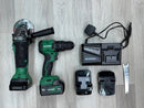 Hikoki 18V Cordless Grinder H-G18DSL2-5AH + 18V Brushless Impact Driver Drill H-DV18DG(E) Combo Set c/w 1 Charger and 4 Battery (2pcs 3Ah Battery &amp; 2pcs 4Ah Battery) | Model: H-CB-G5+DU18 Cordless Combo Kit Hikoki 