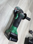 Hikoki 18V Cordless Grinder H-G18DSL2-5AH + 18V Brushless Impact Driver Drill H-DV18DG(E) Combo Set c/w 1 Charger and 4 Battery (2pcs 3Ah Battery &amp; 2pcs 4Ah Battery) | Model: H-CB-G5+DU18 Cordless Combo Kit Hikoki 