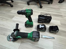 Hikoki 18V Cordless Grinder H-G18DSL2-5AH + 18V Brushless Impact Driver Drill H-DV18DG(E) Combo Set c/w 1 Charger and 4 Battery (2pcs 5Ah Battery &amp; 2pcs 4Ah Battery) | Model: H-CB-G5+DU18 Cordless Combo Kit Hikoki 
