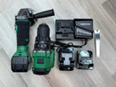 Hikoki 18V Cordless Grinder H-G18DSL2-5AH + 18V Brushless Impact Driver Drill H-DV18DG(E) Combo Set c/w 1 Charger and 4 Battery (2pcs 5Ah Battery &amp; 2pcs 4Ah Battery) | Model: H-CB-G5+DU18 Cordless Combo Kit Hikoki 