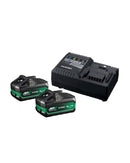 Hikoki 36V Battery Starter Pack 3 (2x 36V Multi Volt 2.4AH BSL36A18 + 1x Charger UC18YSL3) Kit | Model: H*STARTER PACK 3 Battery Charger HIKOKI 