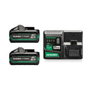 HIKOKI 36V Tabless battery starter pack kit with two 4.0Ah BSL3640MVT batteries and UC36YSL2 fast charger