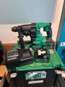 Hikoki 36V Tough Combo 5 (DH3628DA 36V 28mm Cordless Rotary Hammer) + (DV36DC 36V Cordless Impact Driver Drill *Bare)+ (BSL36A18 Multivolt Battery) + (UC18SFL Charger X 1+ Storage Box X 3pcs) | Model: H-DH3628DA-C07 Cordless Rotary Hammer Hikoki 