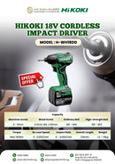 Hikoki C2-WH18DD 18V Cordless Impact Driver | Model: H-WH18DD Cordless Impact Driver Hitachi/Hikoki 