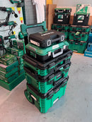 Hikoki Tough Combo 1 (DV18DV 18V Cordless Impact Driver Drill *Bare) + (G1810DG 18V 100mm Angle Grinder *Bare) + (BSL1840MF 18V Lithium-ion Battery X 3)+ (UC18SFL Charger X 1 + Storage Box X 3pcs ) | Model: H-DV18DG-C13 Cordless Impact Driver Drill Hikoki 