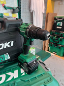 Hikoki Tough Combo 1 (DV18DV 18V Cordless Impact Driver Drill *Bare) + (G1810DG 18V 100mm Angle Grinder *Bare) + (BSL1840MF 18V Lithium-ion Battery X 3)+ (UC18SFL Charger X 1 + Storage Box X 3pcs ) | Model: H-DV18DG-C13 Cordless Impact Driver Drill Hikoki 