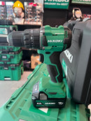 Hikoki Tough Combo 1 (DV18DV 18V Cordless Impact Driver Drill *Bare) + (G1810DG 18V 100mm Angle Grinder *Bare) + (BSL1840MF 18V Lithium-ion Battery X 3)+ (UC18SFL Charger X 1 + Storage Box X 3pcs ) | Model: H-DV18DG-C13 Cordless Impact Driver Drill Hikoki 