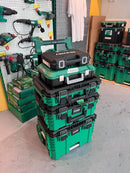 Hikoki Tough Combo 1 (DV18DV 18V Cordless Impact Driver Drill *Bare) + (G1810DG 18V 100mm Angle Grinder *Bare) + (BSL1840MF 18V Lithium-ion Battery X 3)+ (UC18SFL Charger X 1 + Storage Box X 3pcs ) | Model: H-DV18DG-C13 Cordless Impact Driver Drill Hikoki 