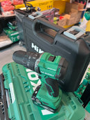 Hikoki Tough Combo 1 (DV18DV 18V Cordless Impact Driver Drill *Bare) + (G1810DG 18V 100mm Angle Grinder *Bare) + (BSL1840MF 18V Lithium-ion Battery X 3)+ (UC18SFL Charger X 1 + Storage Box X 3pcs ) | Model: H-DV18DG-C13 Cordless Impact Driver Drill Hikoki 