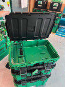 Hikoki Tough Combo 1 (DV18DV 18V Cordless Impact Driver Drill *Bare) + (G1810DG 18V 100mm Angle Grinder *Bare) + (BSL1840MF 18V Lithium-ion Battery X 3)+ (UC18SFL Charger X 1 + Storage Box X 3pcs ) | Model: H-DV18DG-C13 Cordless Impact Driver Drill Hikoki 