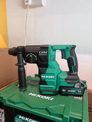 Hikoki Tough Combo 2 (DH1826DA 18V 26mm Cordless Rotary Hammer *Bare) + (G1810DG 18V 100mm Angle Grinder *Bare) + (BSL1840MF 18V Lithium-ion Battery X 3) + (UC18SFL Charger X 1 + Storage Box X 3pcs ) | Model: H-DH1826DA-C13 Rotary Hammer Hikoki 