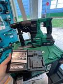 Hikoki Tough Combo 3 (DH1826DA 18V 26mm Cordless Rotary Hammer *Bare) + (DV18DG 18V Cordless Impact Driver Drill *Bare) + (BSL1840MF 18V Lithium-Battery X 3) + (UC18SFL Charger X 1 + ) | Model: H-DH1826DA-C14 Cordless Rotary Hammer Hikoki 
