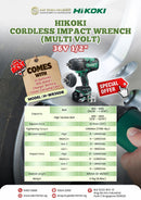 Hikoki WR36Db 36V 1/2" Cordless Impact Wrench (Multi Volt) | Model: H-WR36DB Aikchinhin 