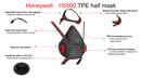 Honeywell 5500 Half Mask Respirator | Set Type C/W 5500x1, 7500x2, KN95 Filter x2, Cover x2 | Model: MASK-H5500-SET Half Mask Respirator Honeywell 