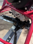 Hoppt Power Trowel with blades and China diesel engine, manual clutch, model PTM-TOL992GB, used for concrete finishing.