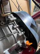 Hoppt Power Trowel with blades, China diesel engine, manual clutch, model PTM-TOL992GB, used for concrete finishing.