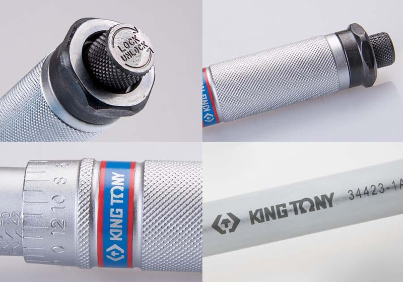 King Tony 34423-A Torque Wrench Adjustable Dual Scale 3/8" 5-25Nm | Model : TW-34323-1A Torque Wrench King Tony 