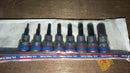 King Tony 8PC 3/8" DR. Hexagon Bit Socket Rail Set Chrome H3-H12