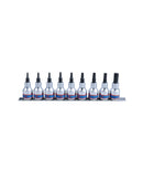 King Tony 9PC 3/8" DR. Star Bit Socket Rail Set T10-T50