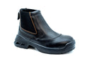 King's Black Chelsea Boots Back Pull Up Mid Cut Safety Shoes | Model : KWD106 (Replace KWD706) Safety Shoes KING'S 