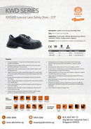 King's Black Lowcut Laceup SD Shoe  (6 Months Warranty) | Model : KWS200 | UK Sizes: #3, #4, #5, #6, #7, #8, #9, #10, #11, #12