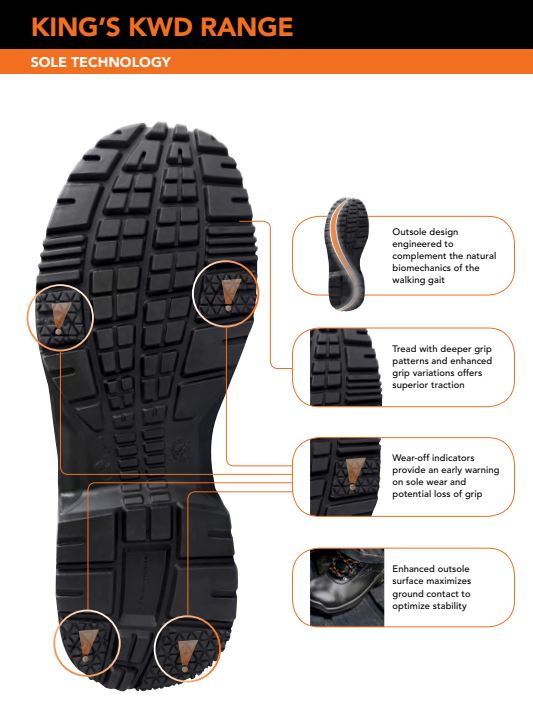 King's Black Lowcut Laceup SD Shoe | Model : KWS200 | UK Sizes: #3, #4, #5, #6, #7, #8, #9, #10, #11, #12