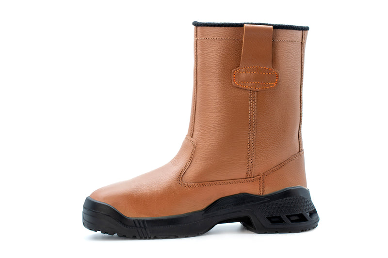 King's Brown Rigger Side Pullup High Cut Safety Shoes Boots | Model : KWD205C (Replace KWD805C) Safety Shoes KING'S 