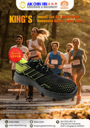 King's Impact Low Cut Black with Green Sports Laced Safety Shoe for Indoor/ Outdoor works (3 Months Warranty) | Model: SHOE-K9561 Safety Shoe King's 