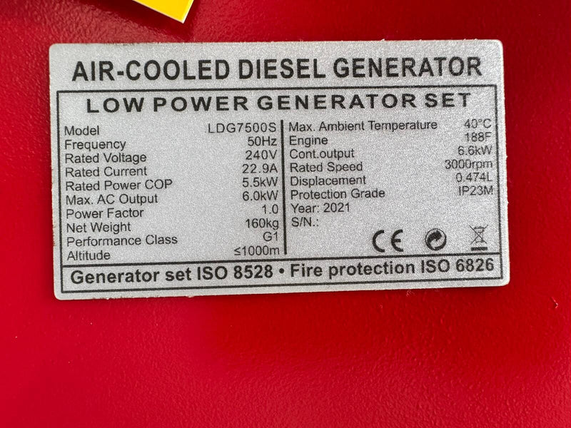 Launtop AVR Diesel Generator LDG7500S | Model: LM-LDG7500S Diesel Generator Launtop 