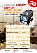 Launtop Diesel Welder & Generator | Model : LDW200ARNE ARC Welding Machine LAUNTOP 