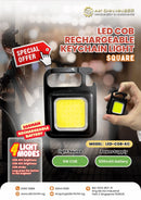LED COB Rechargeable Keychain Light (Square) | Model : LED-COB-KC Led Rechargeable Lamp Aiko 