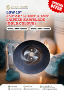 Low 10" 250*2.0*32 180T and 220T L/Speed Sawblade (Gold Colour) | Model: SBM-T250180 / SBM-T250220 Saw Blades Aiko 