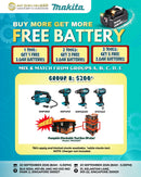 Makita Roadshow COMBO B - Bare Unit Power Tools with FREE 3.0AH Battery & M Size Tool Box Combo Kit MAKITA 