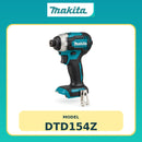 Makita Roadshow COMBO D - Bare Unit Power Tools with FREE 3.0AH Battery & L Size Tool Box Combo Kit MAKITA M-DTD154Z MAKITA DC IMPACT DRIVER DTD154Z (18V,BARE UNIT,BL,175N.m) 